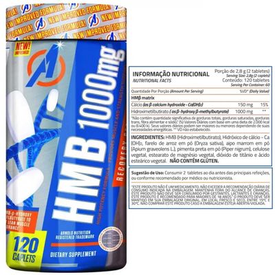 Hmb Arnold Nutrition (120Tablets)