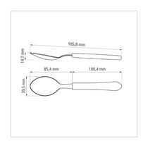 Kit 24 Colher de mesa Leme Inox Preta Tramontina