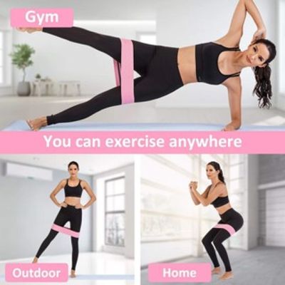 Conjunto de faixas de resistência para pernas e bumbum, esportes, quadril, tecido resistente a tecido Kit 3 LARGOS
