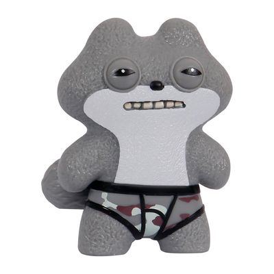 Mini Boneco Colecionável Fuggler 6cm - Sketchy Squirrel Cinza