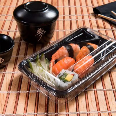 100un Embalagem Temaki Oriental GO908 510ml Preto Galvanotek