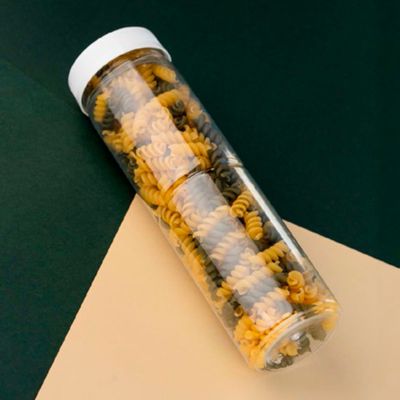 24un Pote Multiuso Plástico 700ml com Tampa Branco Preto G1570 Galvanotek