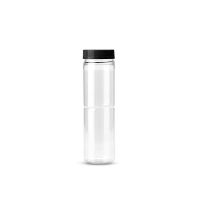 24un Pote Multiuso Plástico 700ml com Tampa Branco Preto G1570 Galvanotek