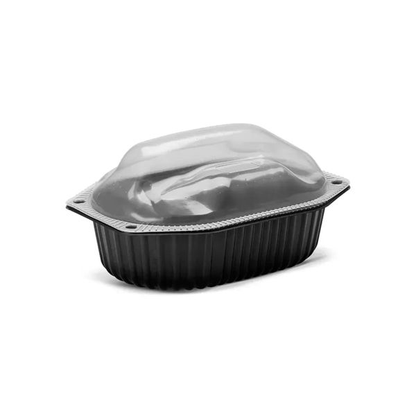 100un Embalagem para Frango Assado G100 Preto Galvanotek