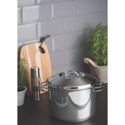 Caldeirão Tramontina Solar Aço Inox Fundo Triplo 28cm 15,7 Litros
