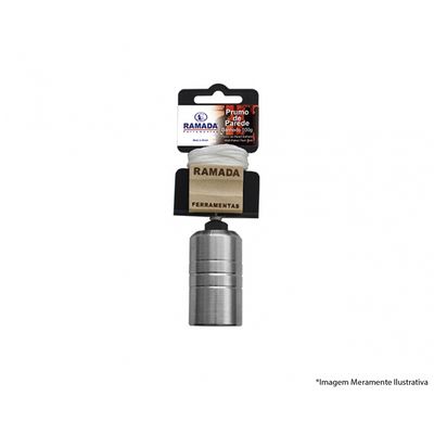 Prumo Metal Parede Ramada N2 400G Banhado 1462