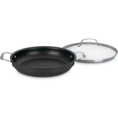 PANELA CUISINART ANODIZADO COM TAMPA DE VIDRO 30CM 625-30D