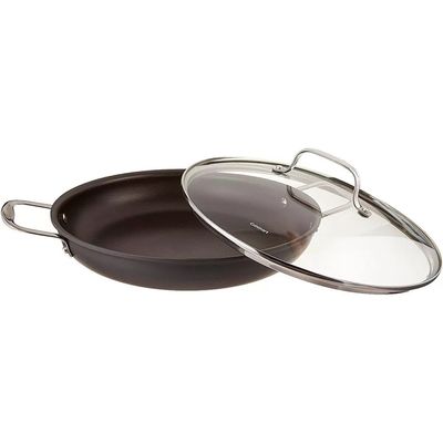 PANELA CUISINART ANODIZADO COM TAMPA DE VIDRO 30CM 625-30D