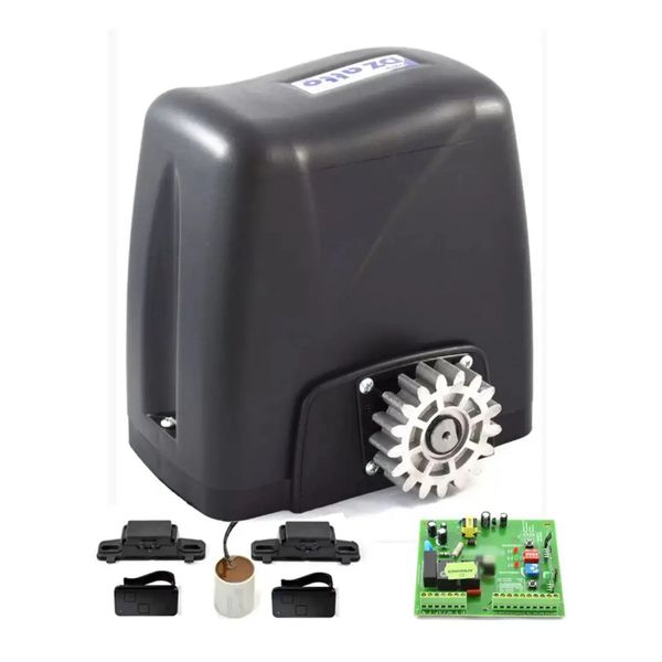 Kit Motor Automatizador Portão Deslizante Atto Turbo Rossi Sem Cremalheiras 220v