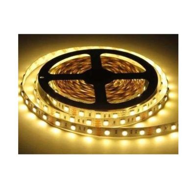 Fita De Led Branco quente 5050 5 Metros Para Decoração Com Fonte
