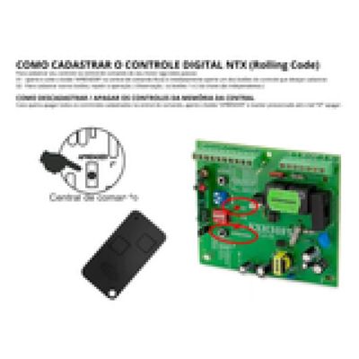 Kit Motor Rossi Deslizante Nano 36 5 Metros 2 Control 600kg 220v