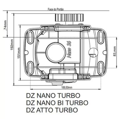 Kit Motor Rossi Dz Atto Turbo Portão De Correr 220v