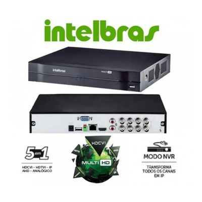 Dvr Intelbras 8ch Mhdx Cloud Hdcvi Multi Hd C/hd Incluso