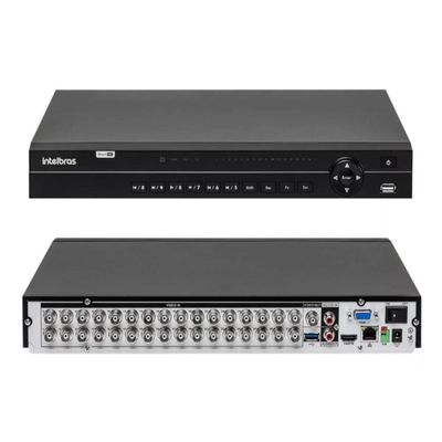 Dvr gravador 1232 INTELBRAS 32 canais Full hd + hd 3tb