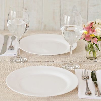 Pratos Rasos Duralex Opaline Menu 24cm 24 Unidades - Nadir 5743