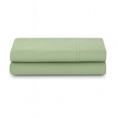 Lençol de Cima Avulso Minimal Liso Casal 01 Peça Malha 100% Algodão - Verde