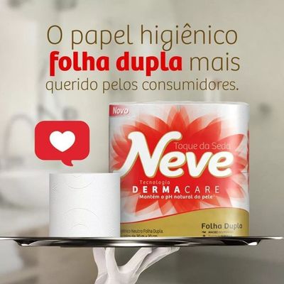 Papel Higienico Neve Folha Dupla Leve 12 Pague 11 Rolos