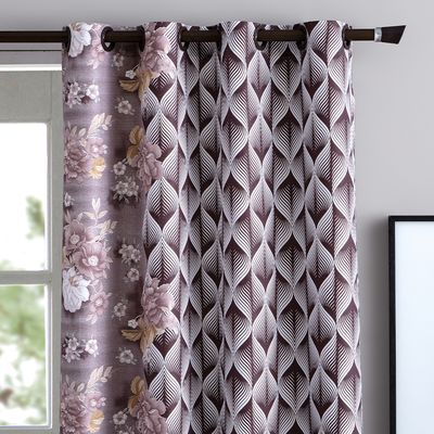 Cortina Estampada com 16 Ilhoses 240x220cm Cuiaba Casa D'oro Sultan