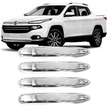 Aplique Cromado Maçaneta Fiat Toro 2016 à 2022 4 Portas