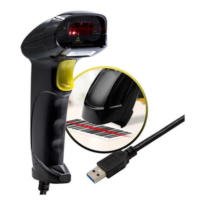 Leitor Código De Barras Laser Cabo Usb 1,8m Alta Precisão