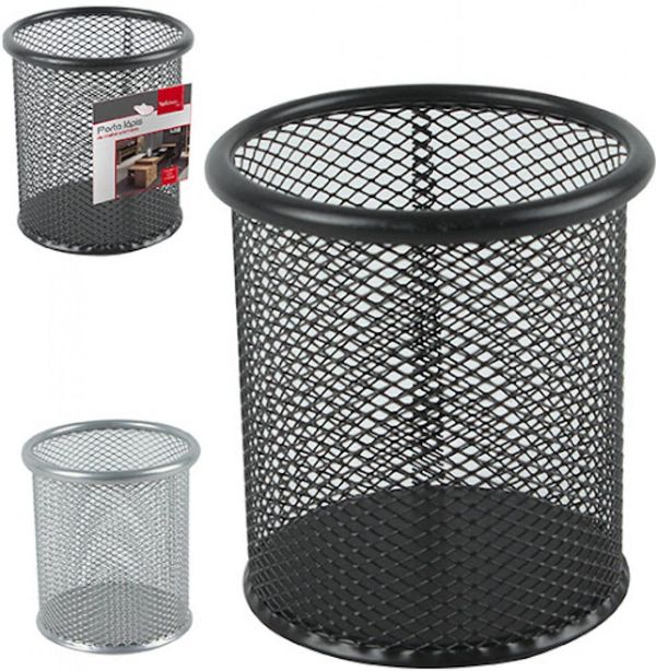 Cesto Telado Organizador Porta Caneta Aramado Redondo 10 cm