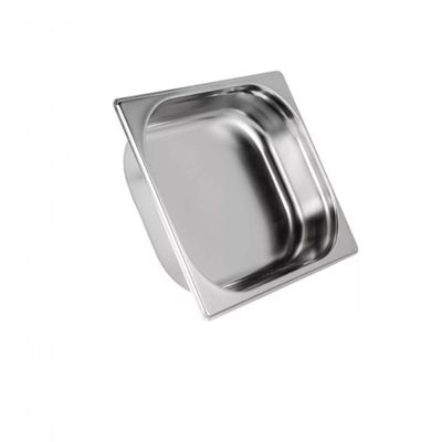 Kit 2 Cuba Gastronomica Inox GN 1/2x65mm com Tampa Brasinox