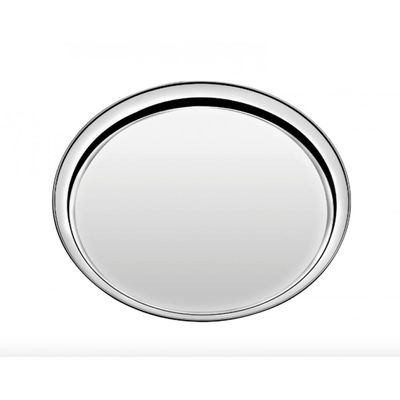 Bandeja Tramontina Service em Aço Inox Redonda 45 cm