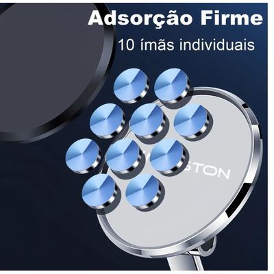 Suporte Magnético Mesa Veicular Dobramento Duplo Rotação 360° CJ-69