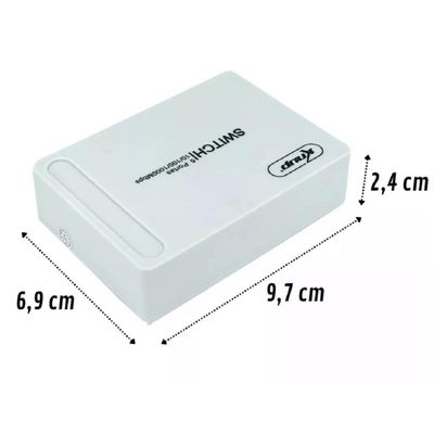 Hub Switch 5 Portas Rj45 Gigabit Rede 10/100/1000mbps SW105
