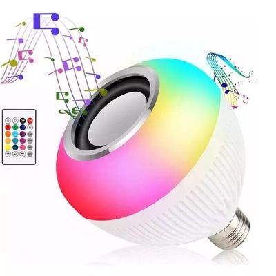 Lâmpada Musical Multicolorida Led RGB Caixa De Som Bluetooth 3W