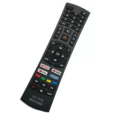 Controle Remoto Para Tv Multilaser Smart Led 4k Tl025 Tl027 Tl032
