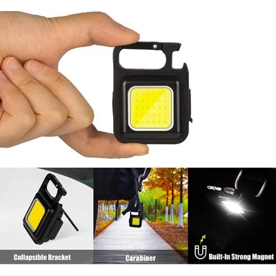 Mini Lanterna Led Chaveiro Mosquetão Portáti Imã Potente Usb