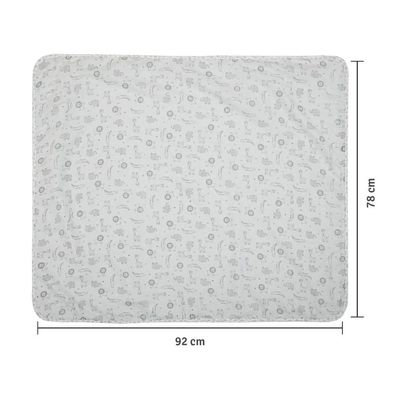 Manta Bebê Flanelada Dupla Face Selvinha 90 X 80Cm Papi