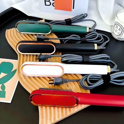 Escova Pente Alisadora de Cabelo Profissional Vermelha