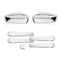 Kit Aplique Cromado Maçaneta Retrovisor Sem Pisca Volkswagen Fox Up Gol G6 G7 G8