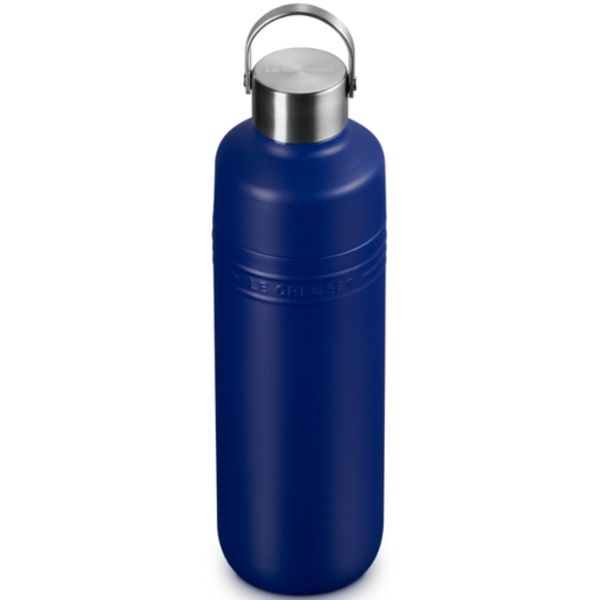 GARRAFA LE CREUSET TÉRMICA ON THE GO EM AÇO INOXIDÁVEL 1 LITRO AZURE BLUE 41066332200001