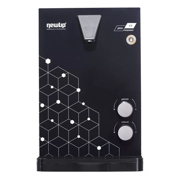 PURIFICADOR NEW UP GLASS 2.0 DE MESA SUSPENSO PRETO 220V PGLP2