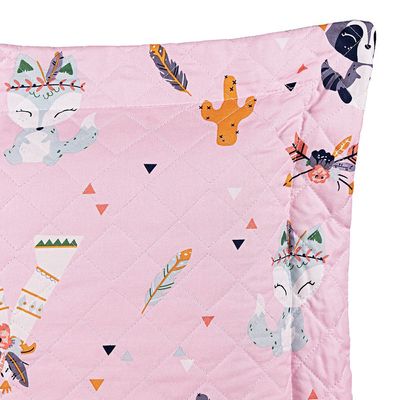Cobre Leito Kidsteem Solteiro Micropercal Foxy 2 Peças  - 100% Poliéster