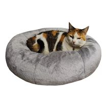 Caminha De Pelúcia Pet Redonda Para Cachorros E Gatos 50x50