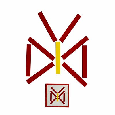 Jogo Mosaico de Palitos - MDF - BrinqMutti