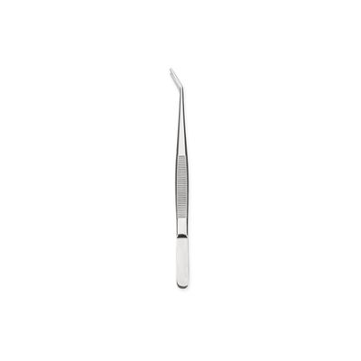 Pinça Culinaria Ponta Dobrada Aço Inox Empratamento 16cm