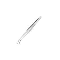 Pinça Culinaria Ponta Dobrada Aço Inox Empratamento 16cm