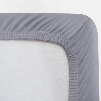 Lencol Avulso Casal com Elastico Malha Image Cinza Bouton