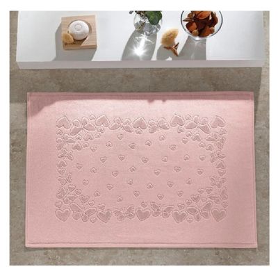 Toalha Piso Romance 70x50cm Dohler Bege