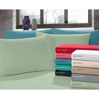Lencol Avulso Casal com Elastico Malha Sul Brasil Preto