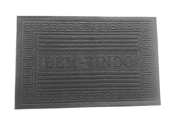 Capacho Bem Vindo 37x57cm Emborrachado Argivai Preto