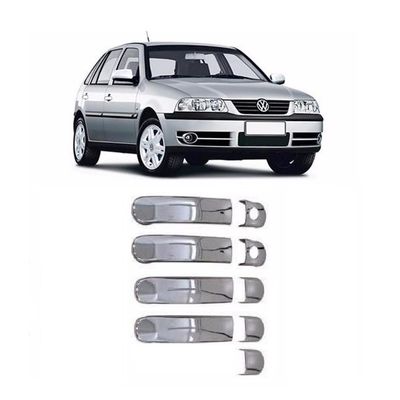 Aplique Cromado Maçaneta Volkswagen Gol Parati Saveiro G3 / G4 4 Portas