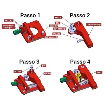 Extrusora Alumínio Ender 3 pro 3 v2 ender 5/5 pro/5 plus Série CR-10/10S Cr-10 Lado Direito