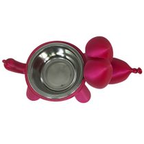 Comedouro Bebedouro 3D Elevado Cães Gato Pet Tigela Inox