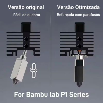 Novo Hotend Upgrade Bico 0.4 Bambulab P1p P1s X1 X1c Bambu